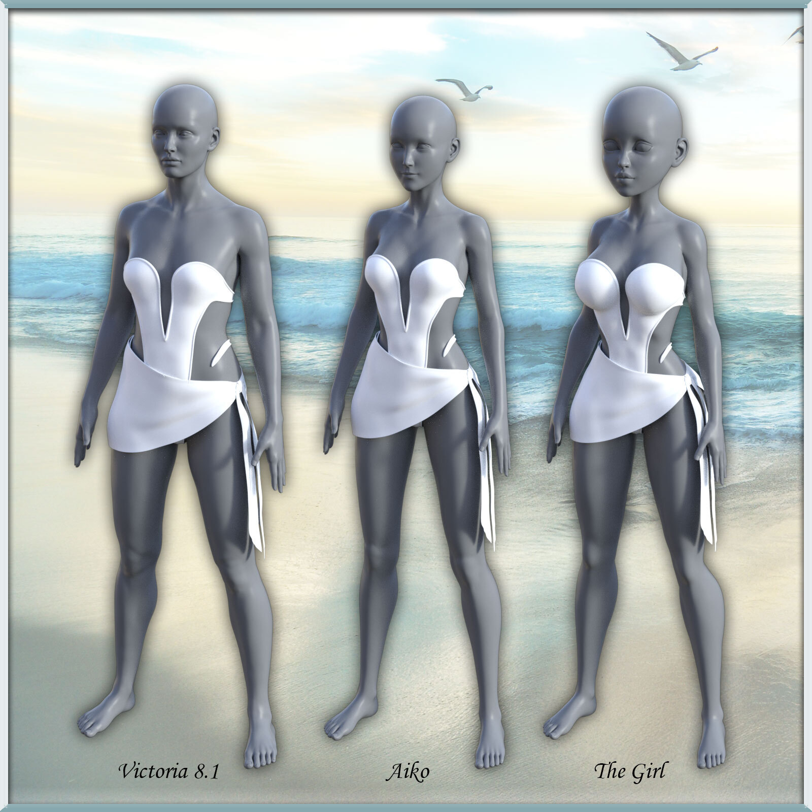 dForce Elementals Water for Genesis 8.1 Female by N/A