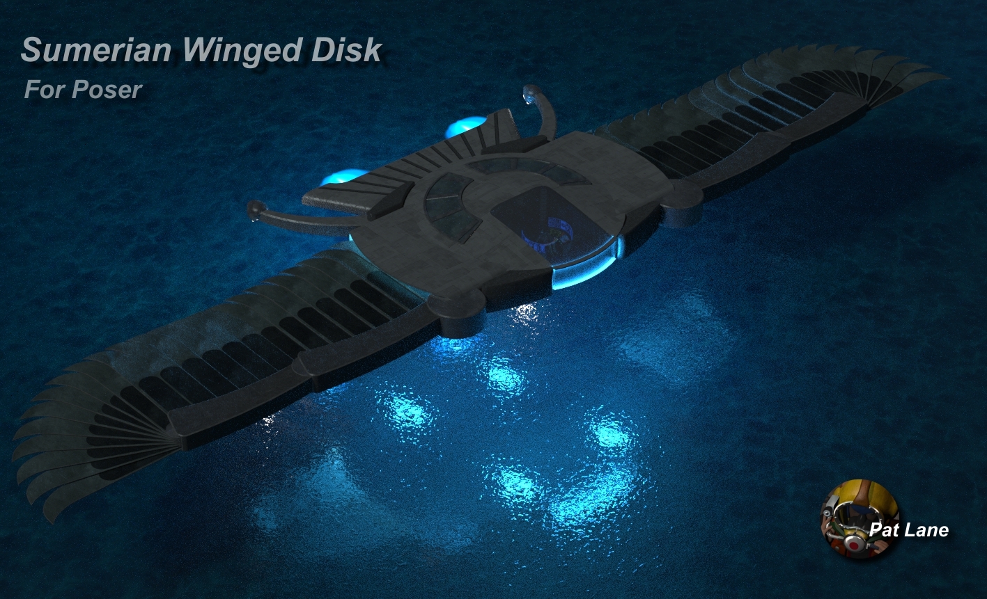 Sumerian Winged Disk 3D Model by N/A