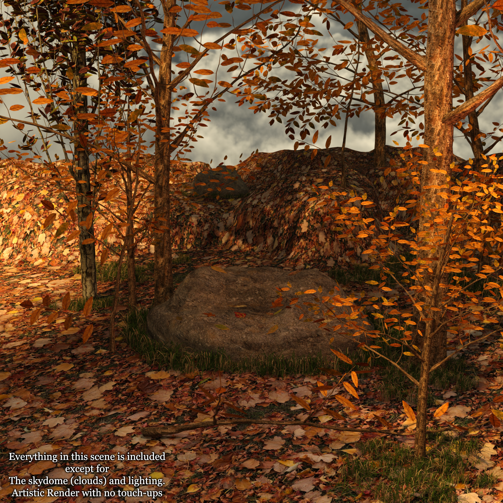 Autumn Leaves Tileable Ground Prop set by N/A