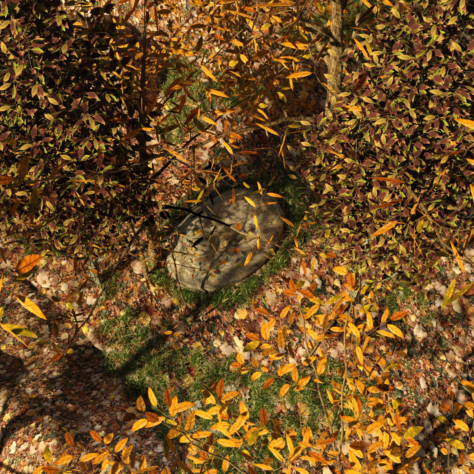 Autumn Leaves Tileable Ground Prop set by N/A