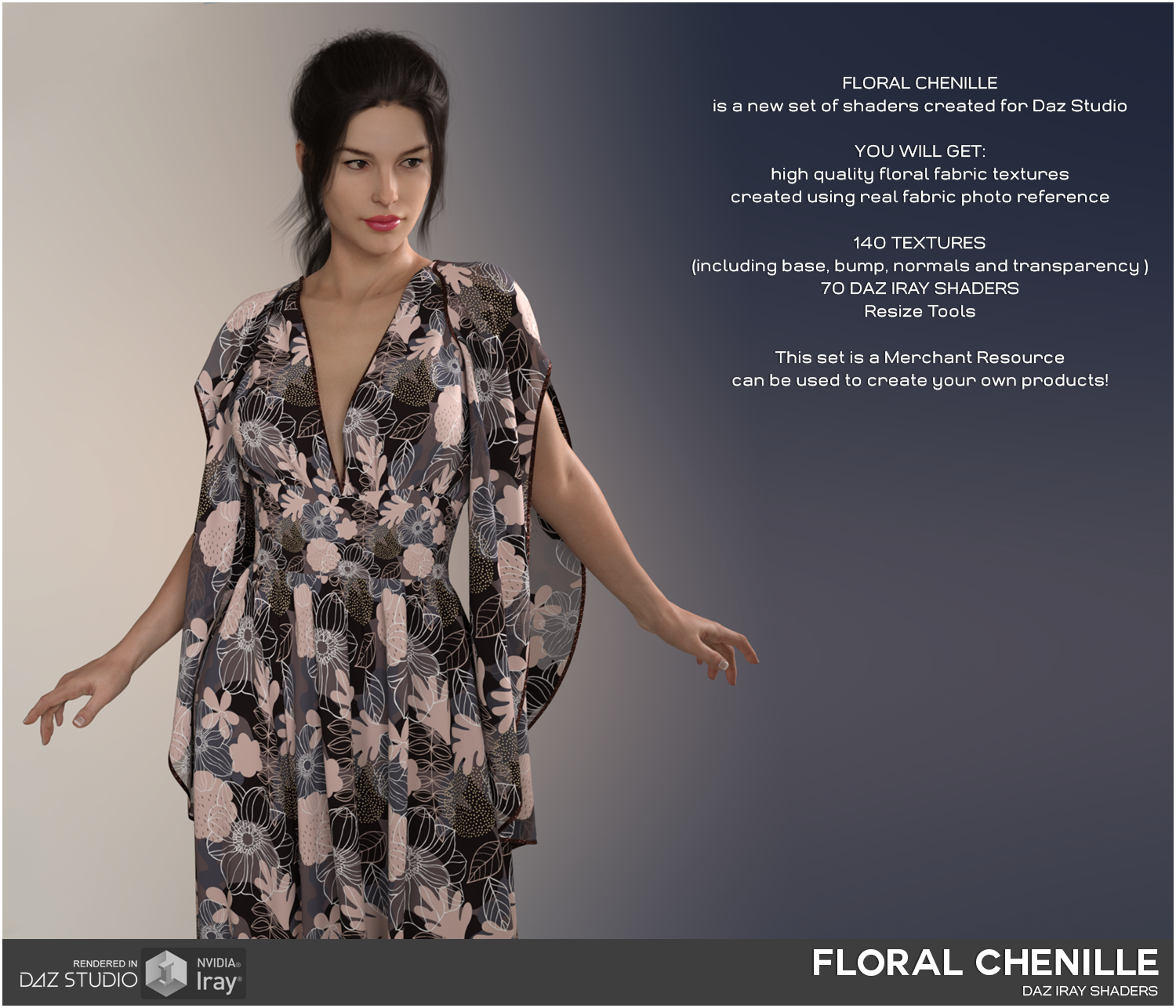 Daz Iray - Floral Chenille by N/A