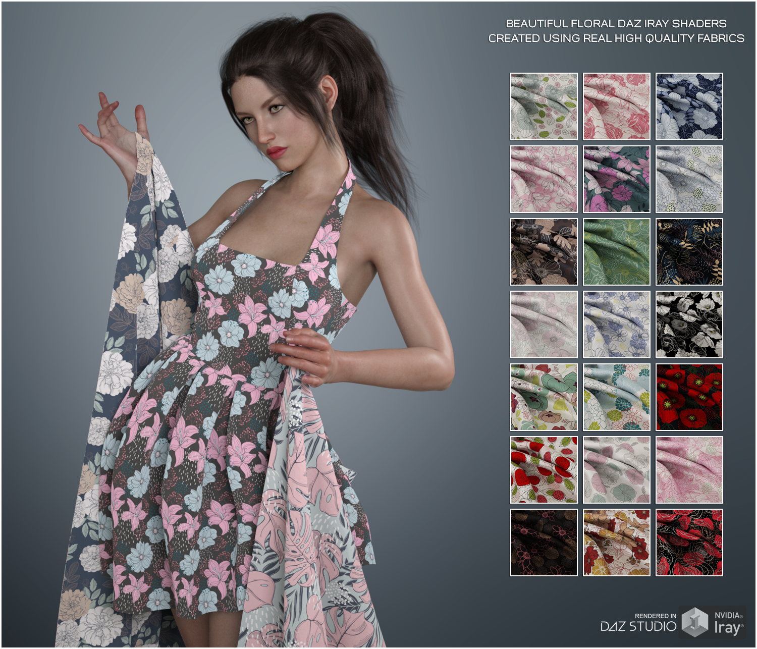 Daz Iray - Floral Chenille by N/A