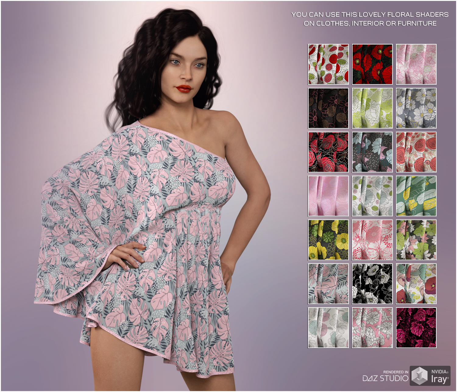 Daz Iray - Floral Chenille by N/A