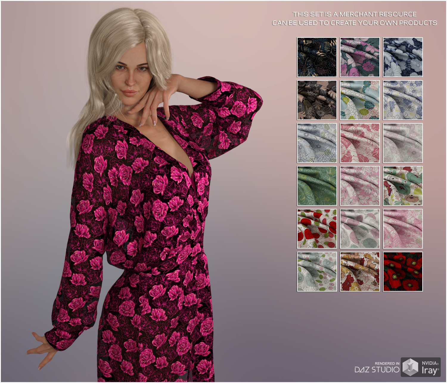 Daz Iray - Floral Chenille by N/A