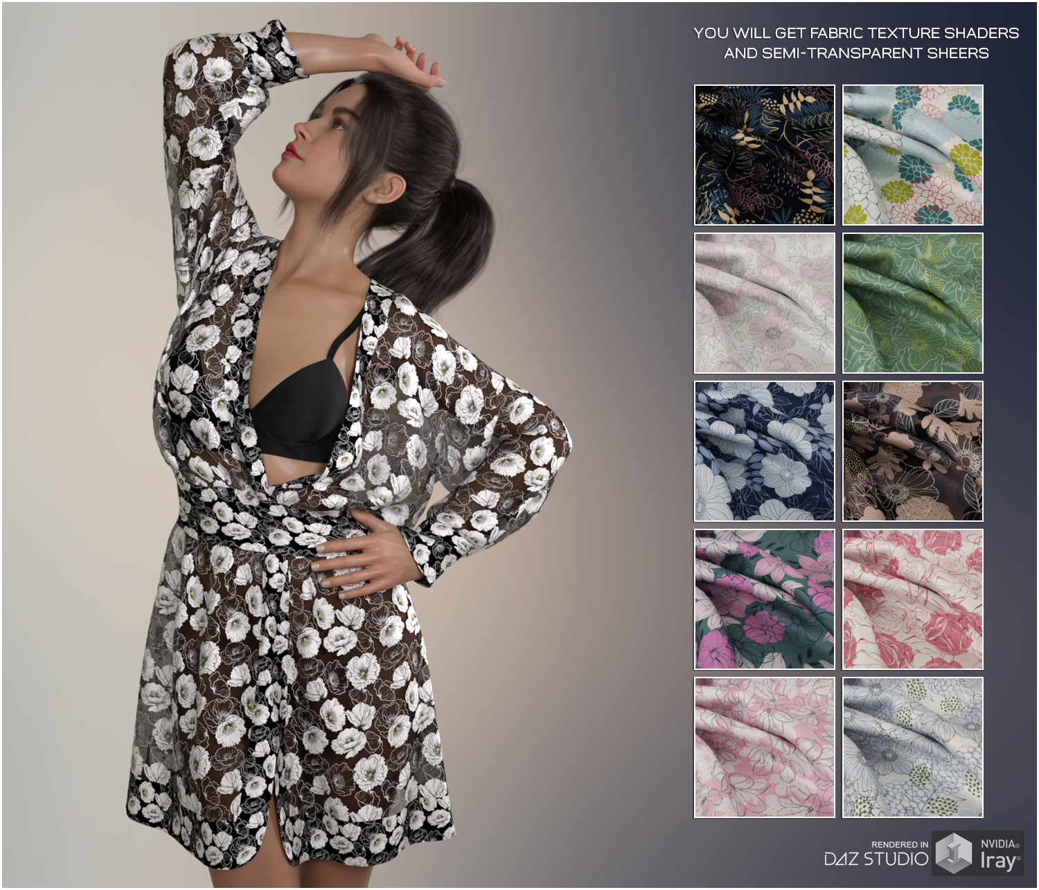 Daz Iray - Floral Chenille by N/A