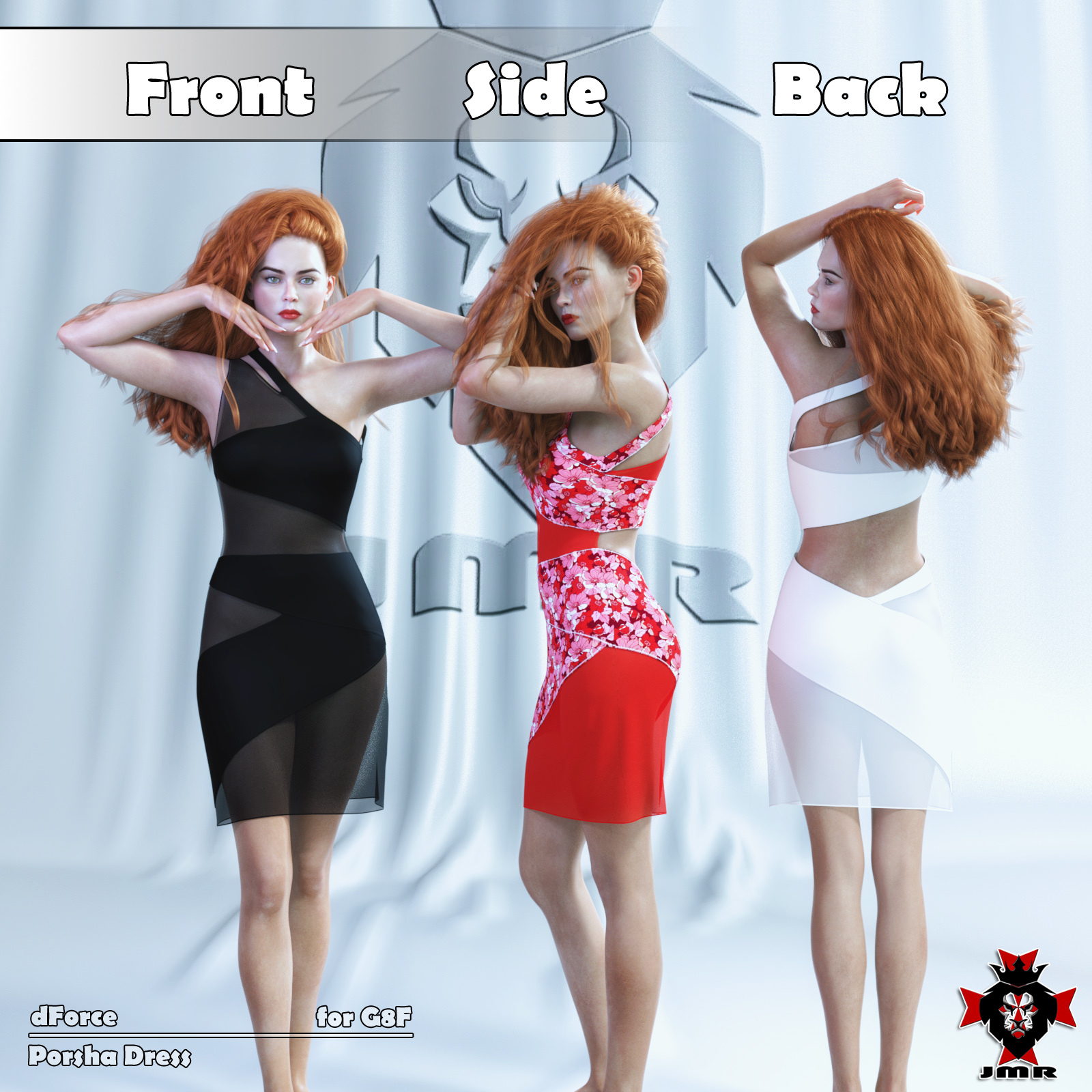 JMR dForce Porsha Dress for G8F by N/A