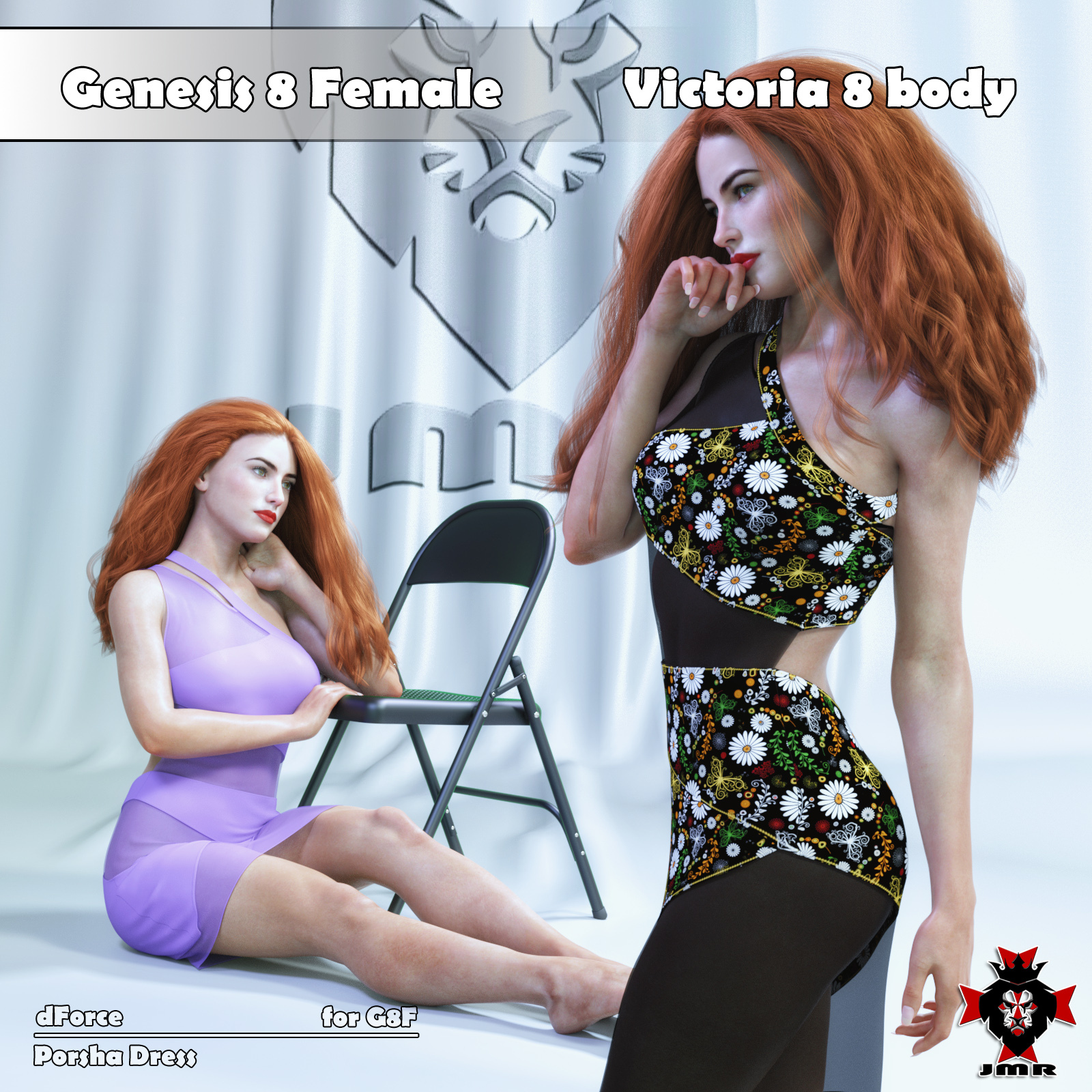JMR dForce Porsha Dress for G8F by N/A