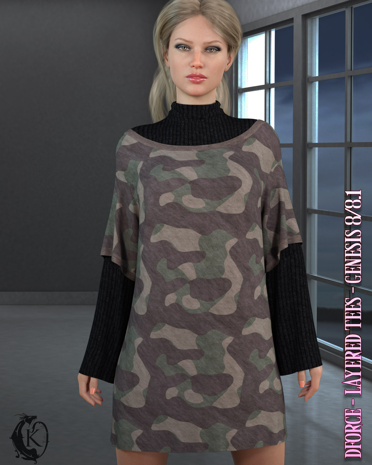 dforce - Layered Tees - Genesis 8 by N/A