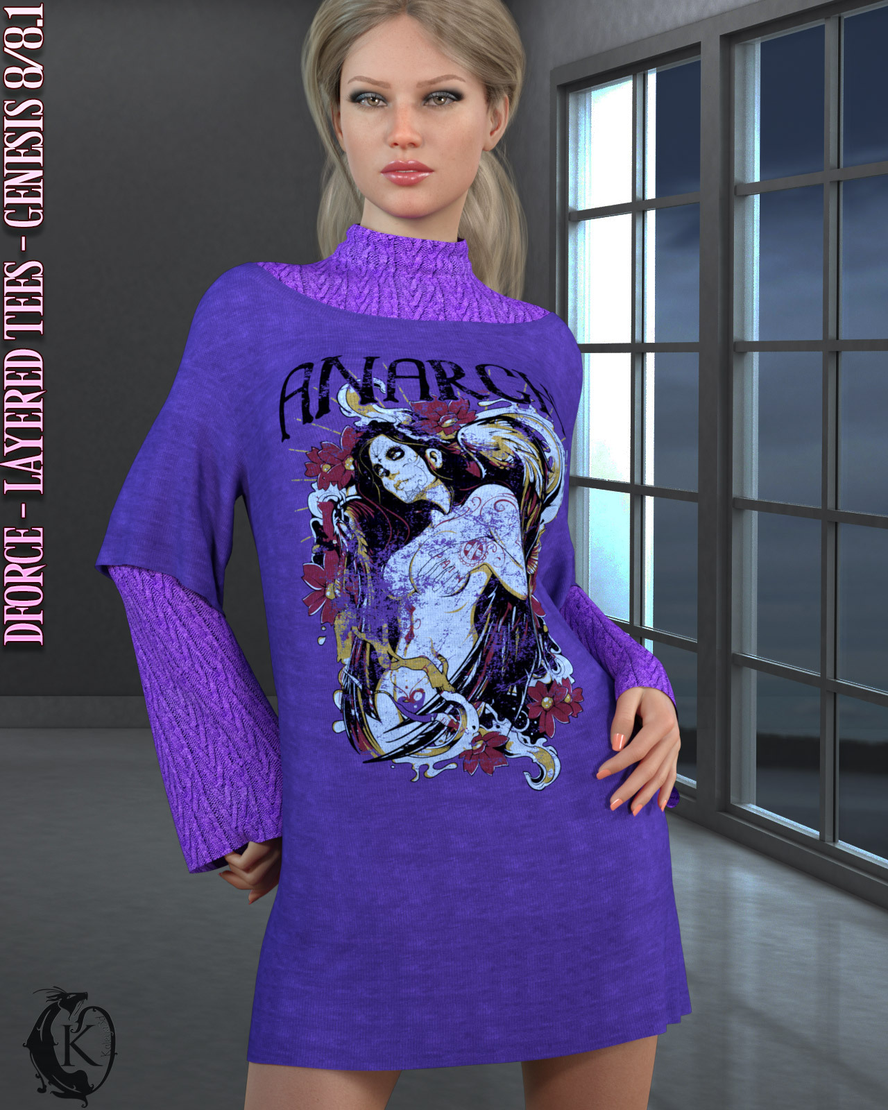 dforce - Layered Tees - Genesis 8 by N/A