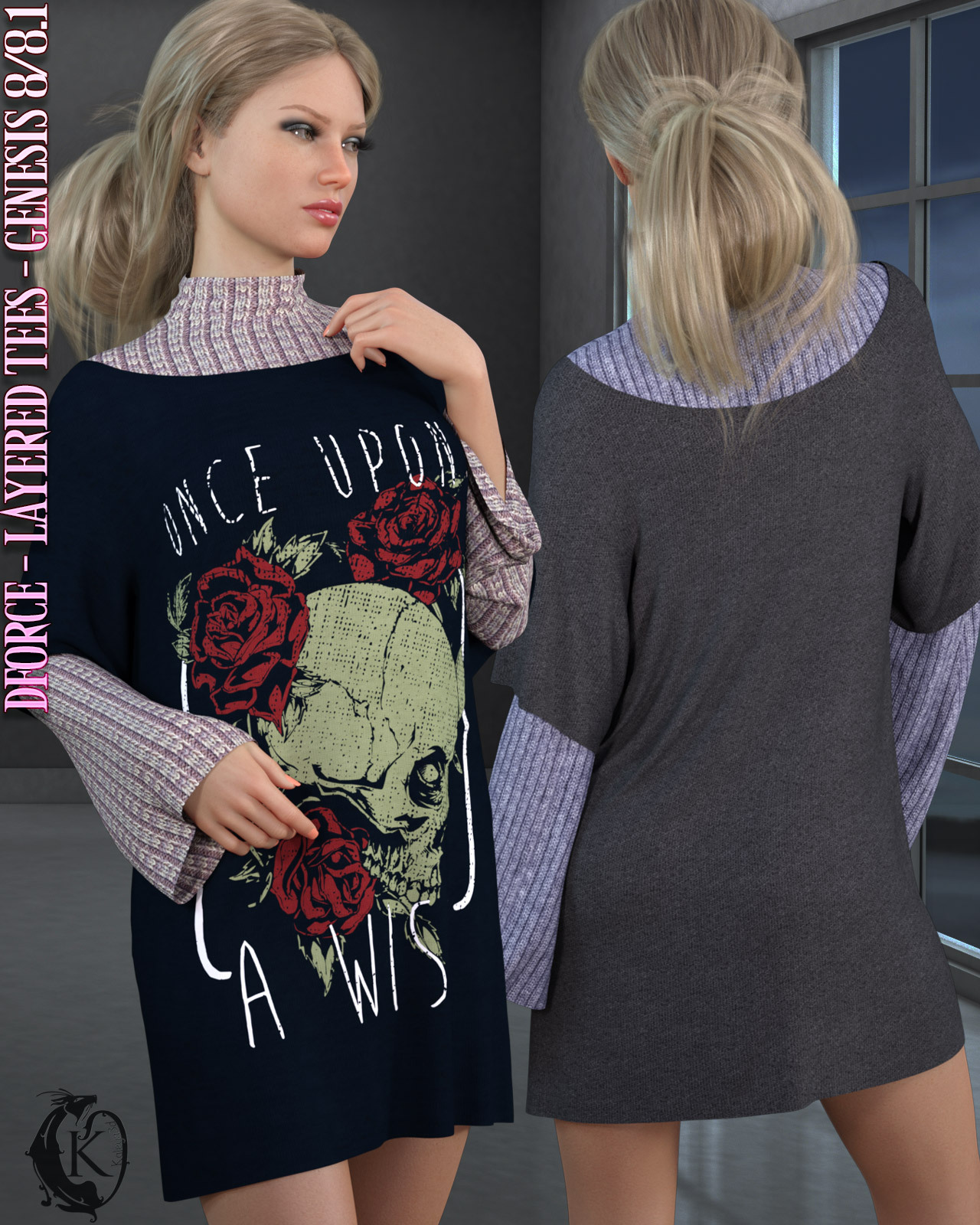 dforce - Layered Tees - Genesis 8 by N/A