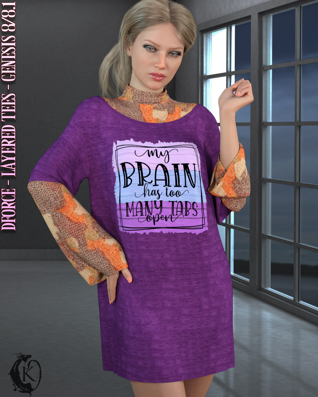 dforce - Layered Tees - Genesis 8 by N/A