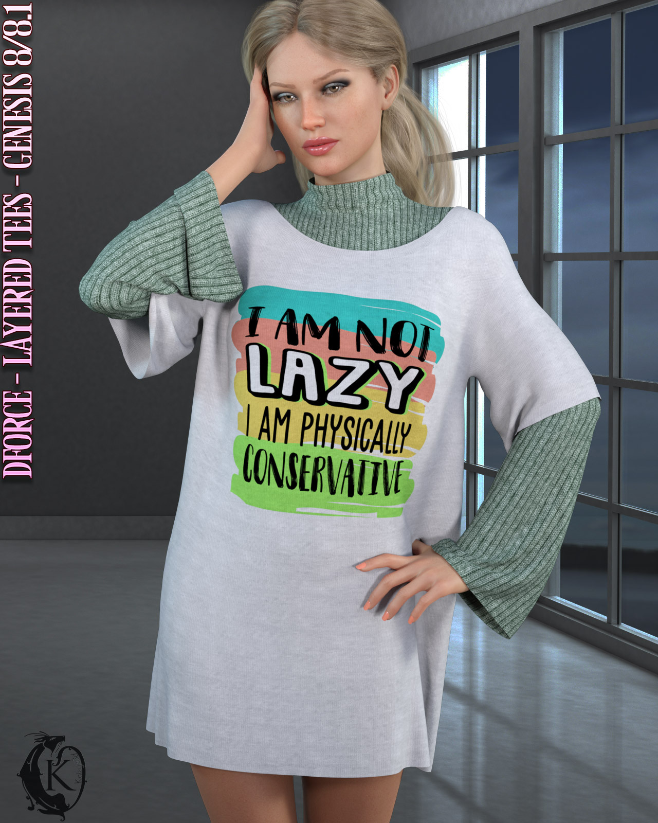 dforce - Layered Tees - Genesis 8 by N/A