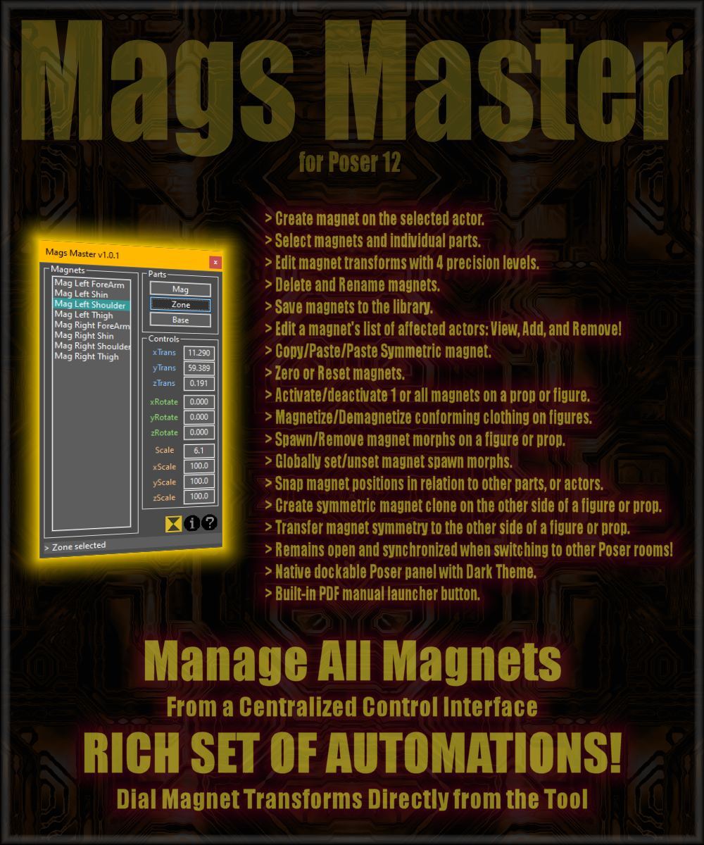 Mags Master for Poser 12 by N/A