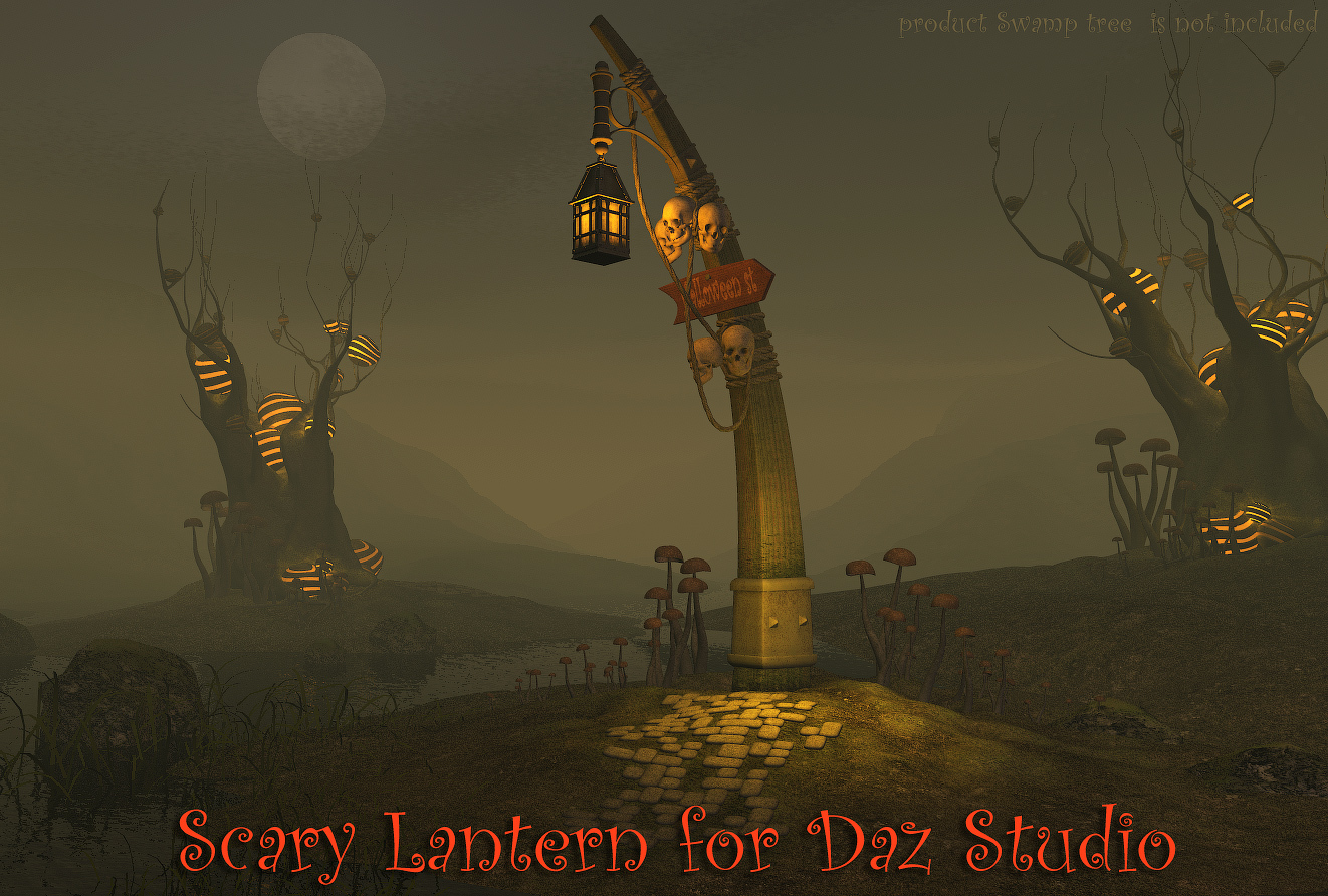 Scary Lantern for Daz Studio by N/A