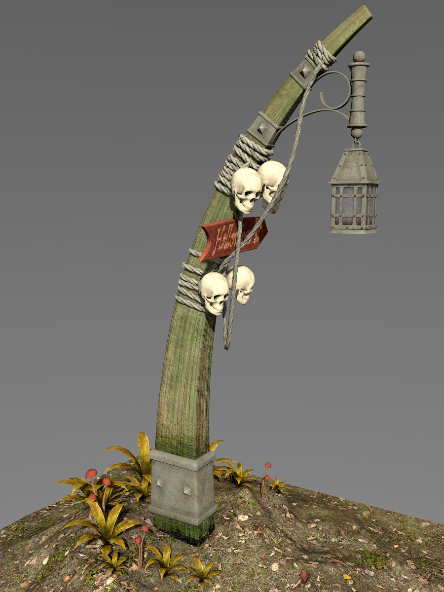 Scary Lantern for Daz Studio by N/A