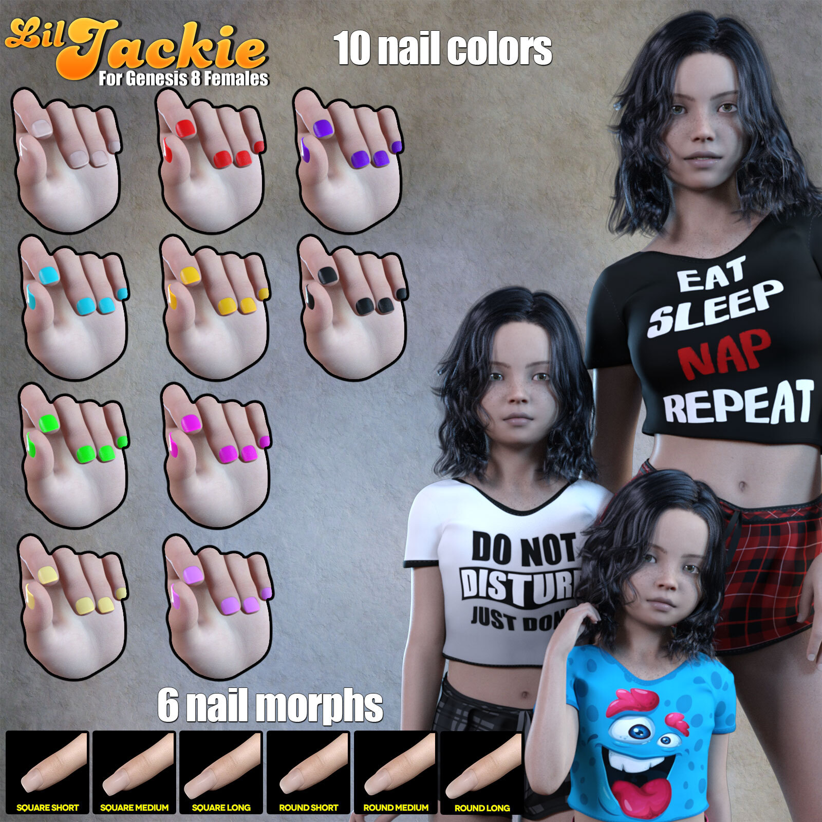 Lil Jackie For Genesis 8 Females by N/A