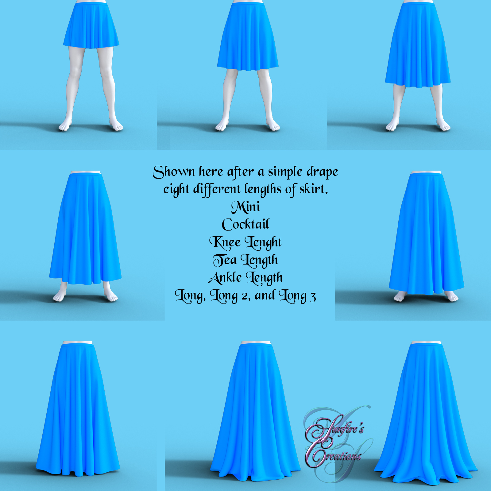 dForce Skirts for G8 Female by N/A