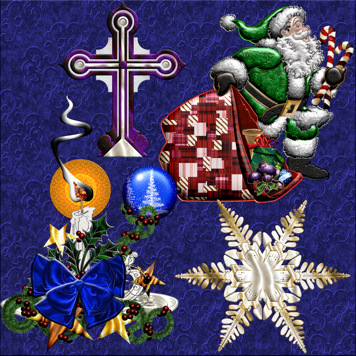 Harvest Moons Quilted Christmas by N/A