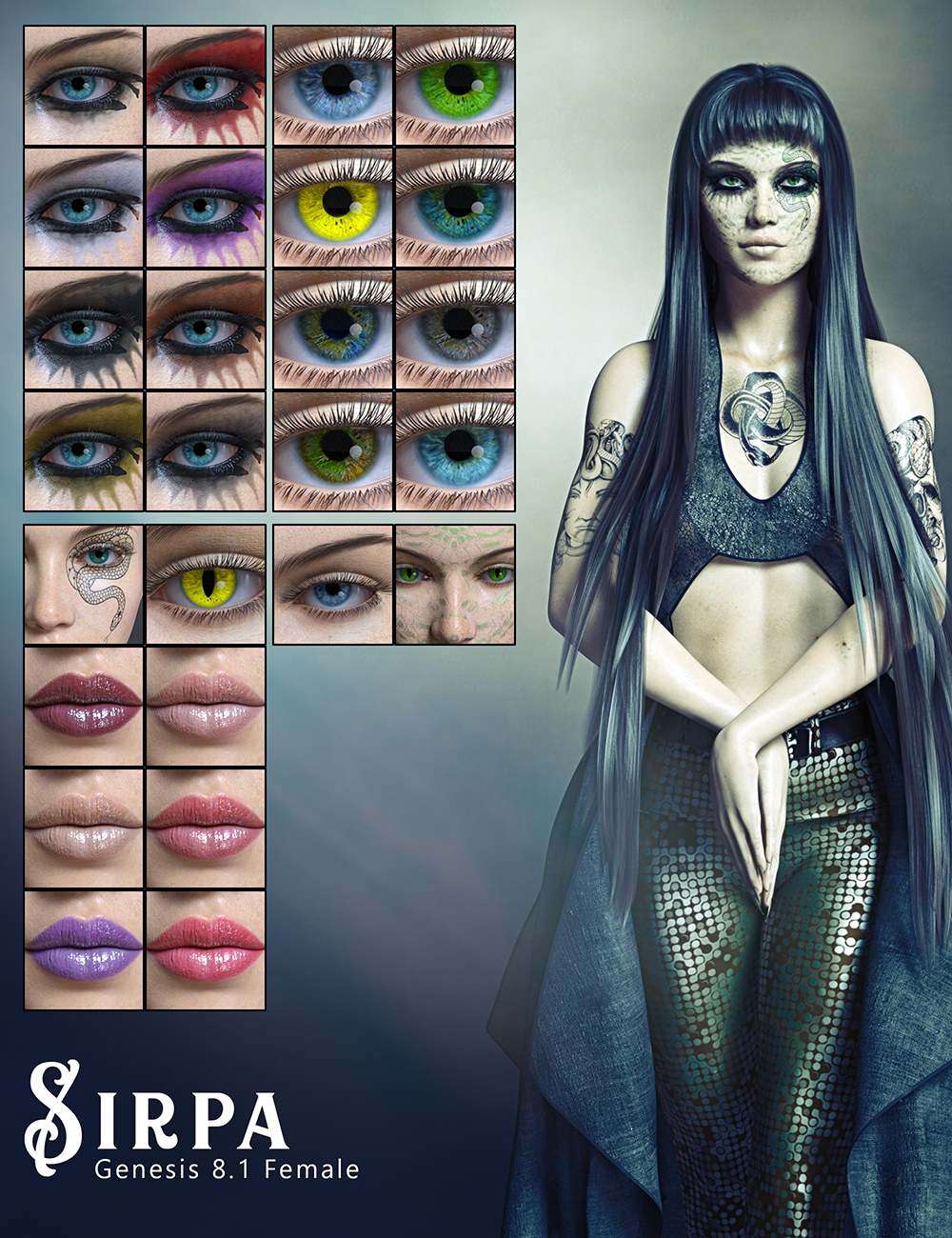CJ Sirpa for Genesis 8.1 Female by N/A