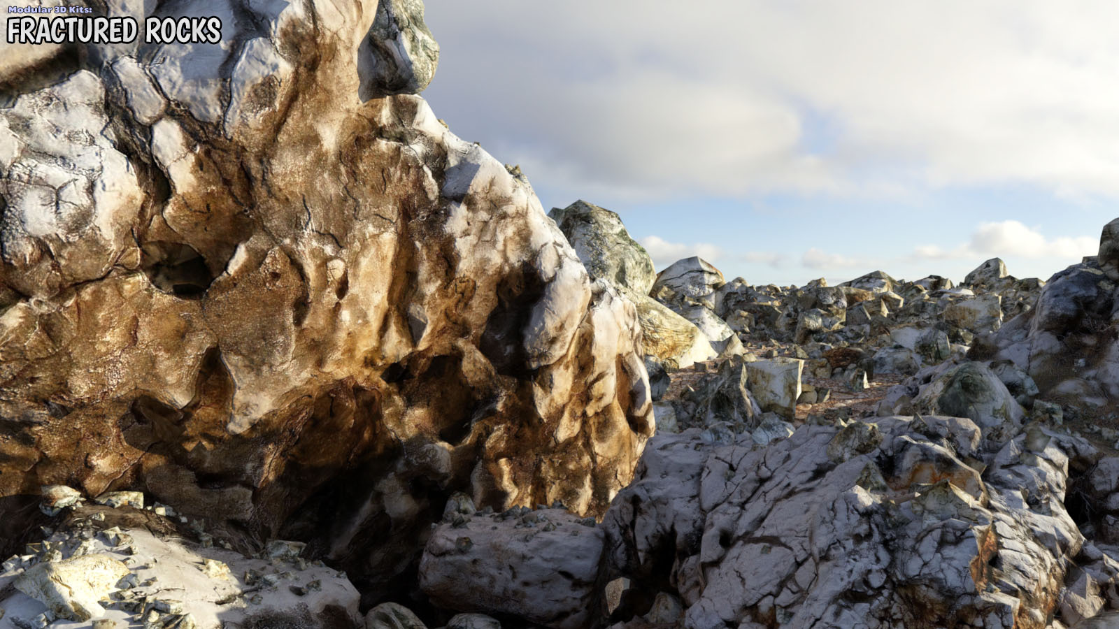 Modular 3D Kits: Fractured Rocks by N/A