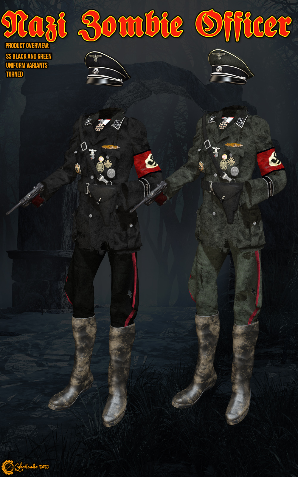 Nazi Zombie Officer by N/A