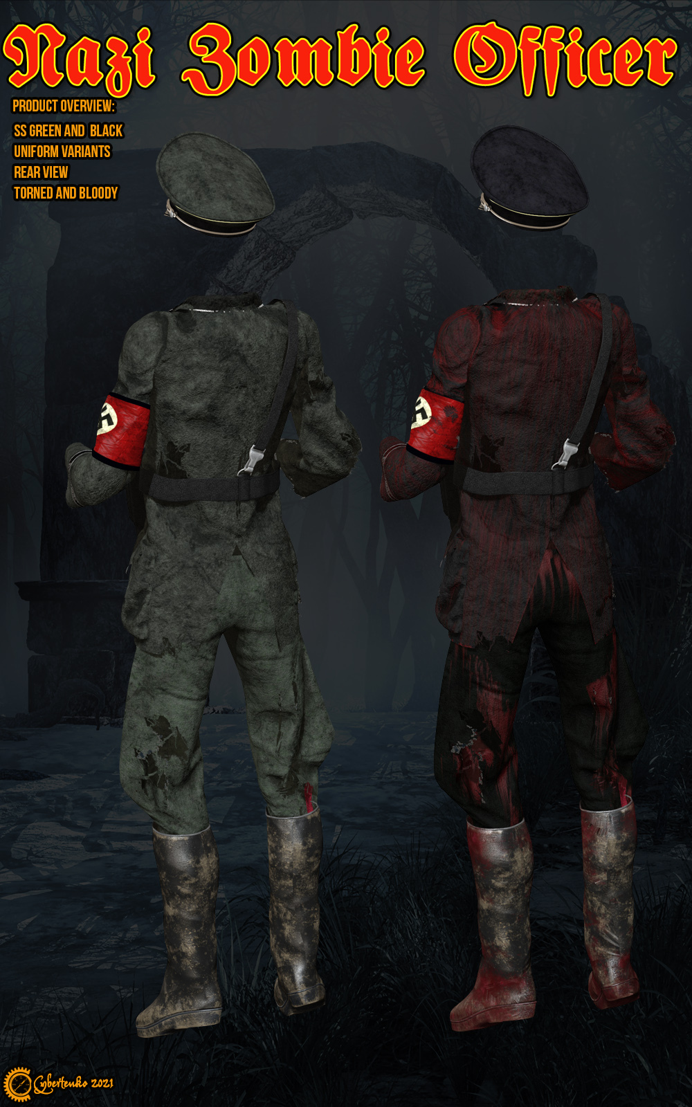 Nazi Zombie Officer by N/A