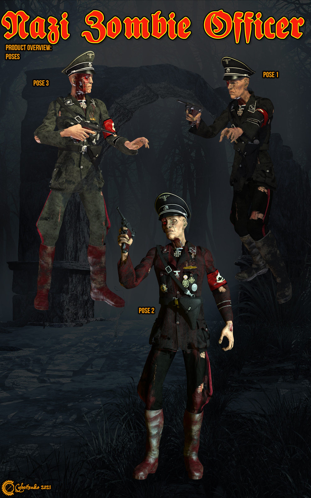 Nazi Zombie Officer by N/A