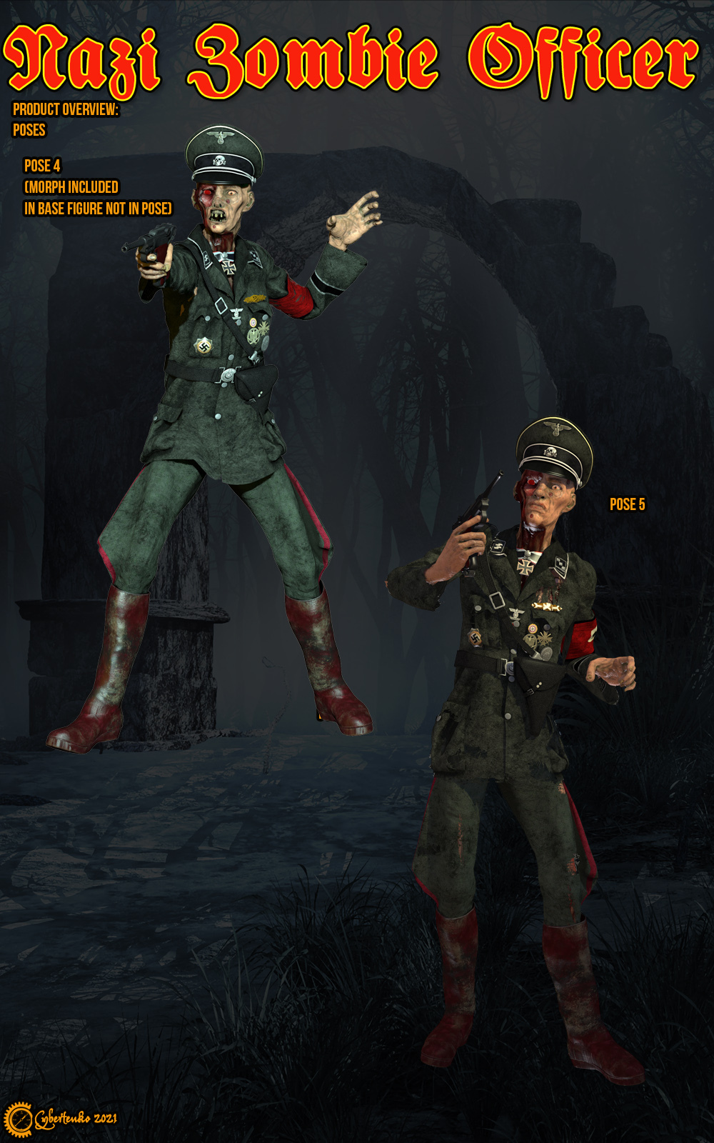 Nazi Zombie Officer by N/A