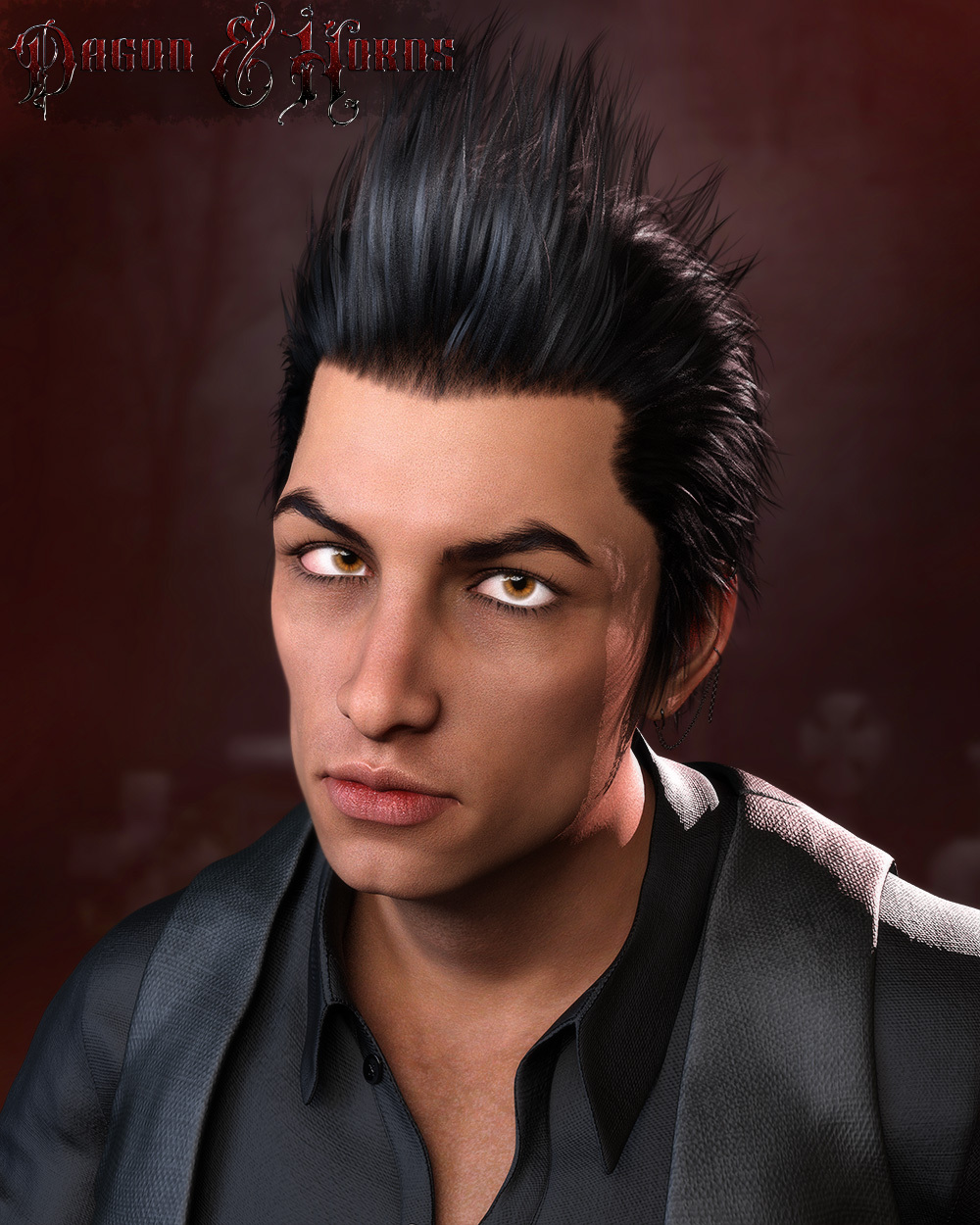 Dagon and Horns for Genesis 8.1 Male by N/A