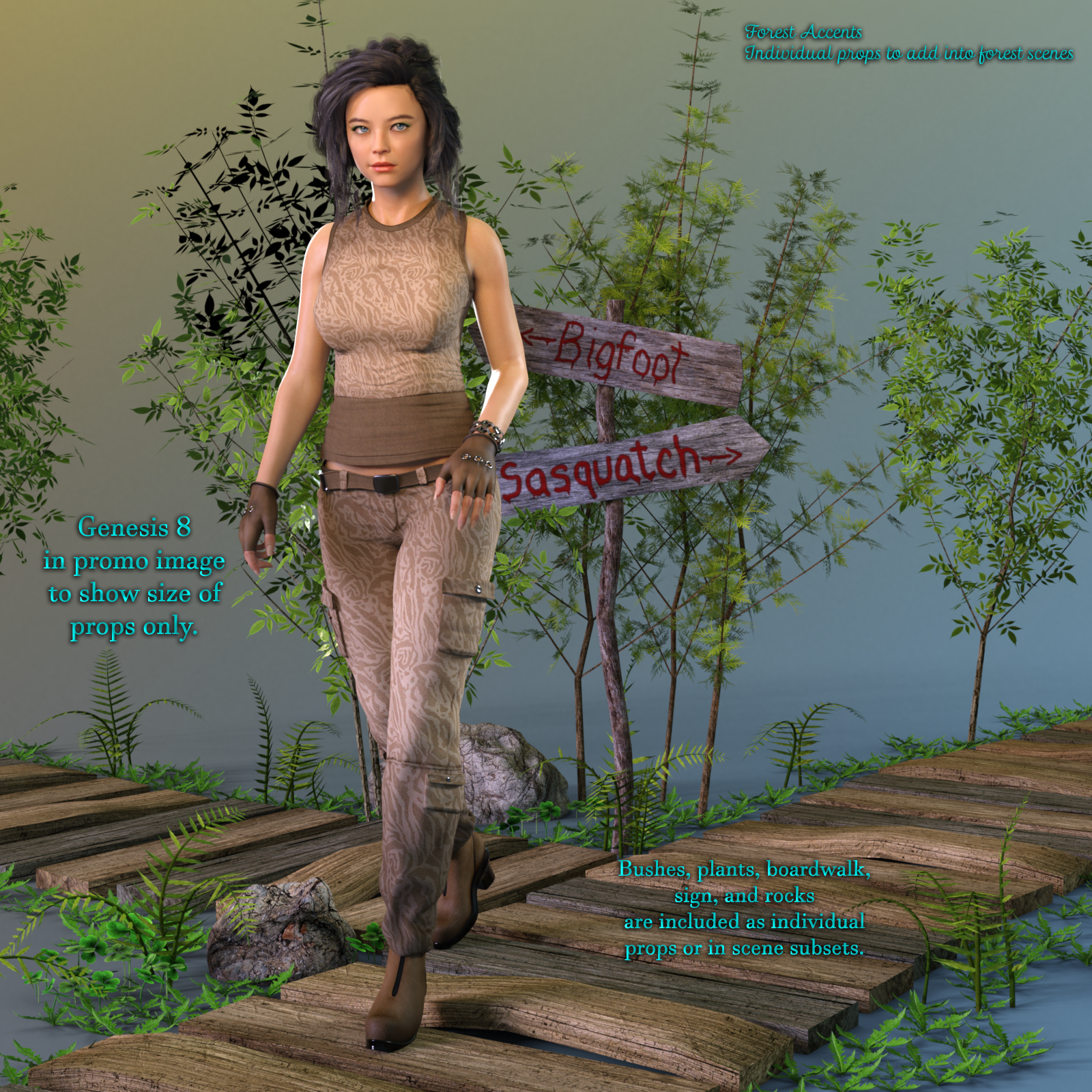 Forest Accents For Daz Studio Iray by N/A
