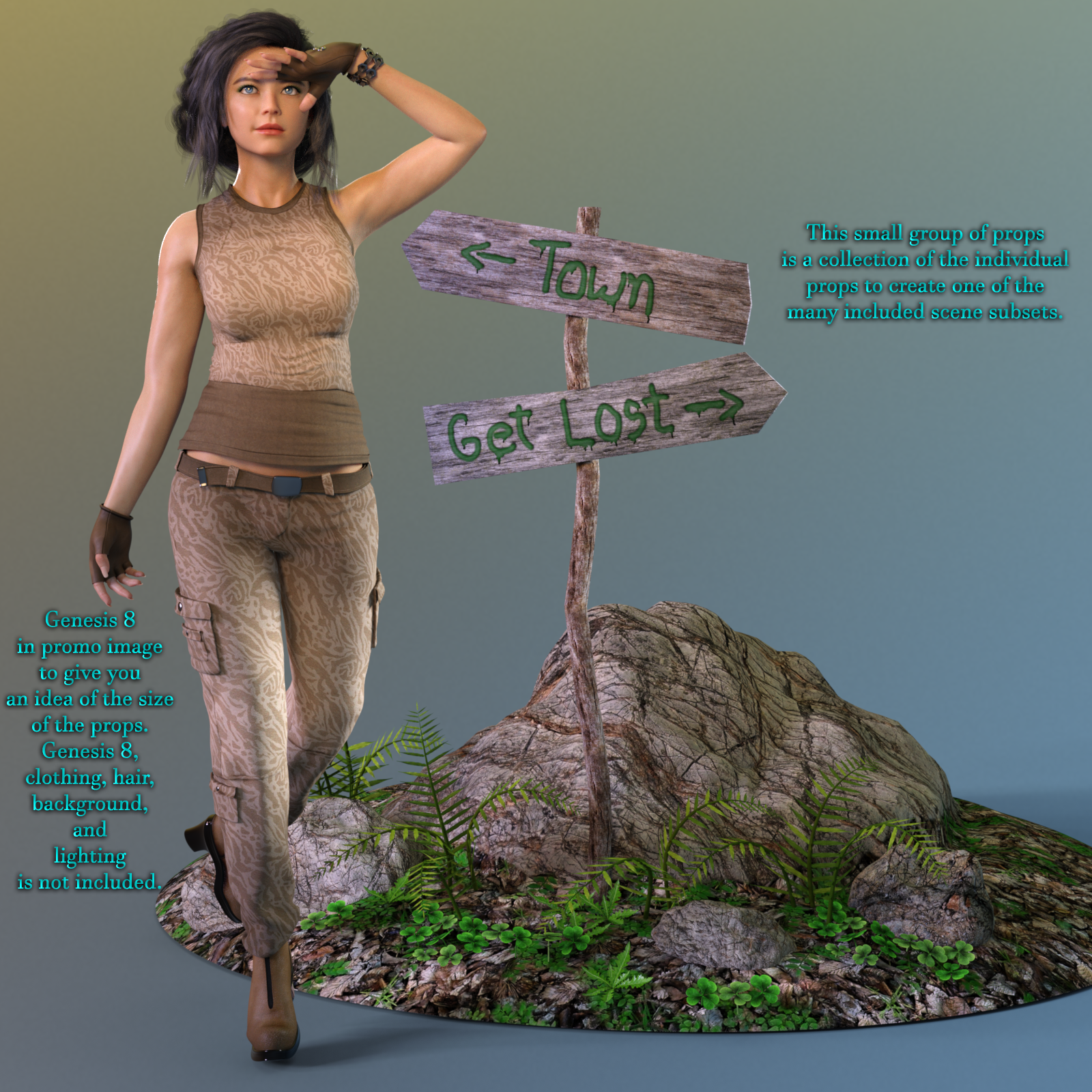 Forest Accents For Daz Studio Iray by N/A