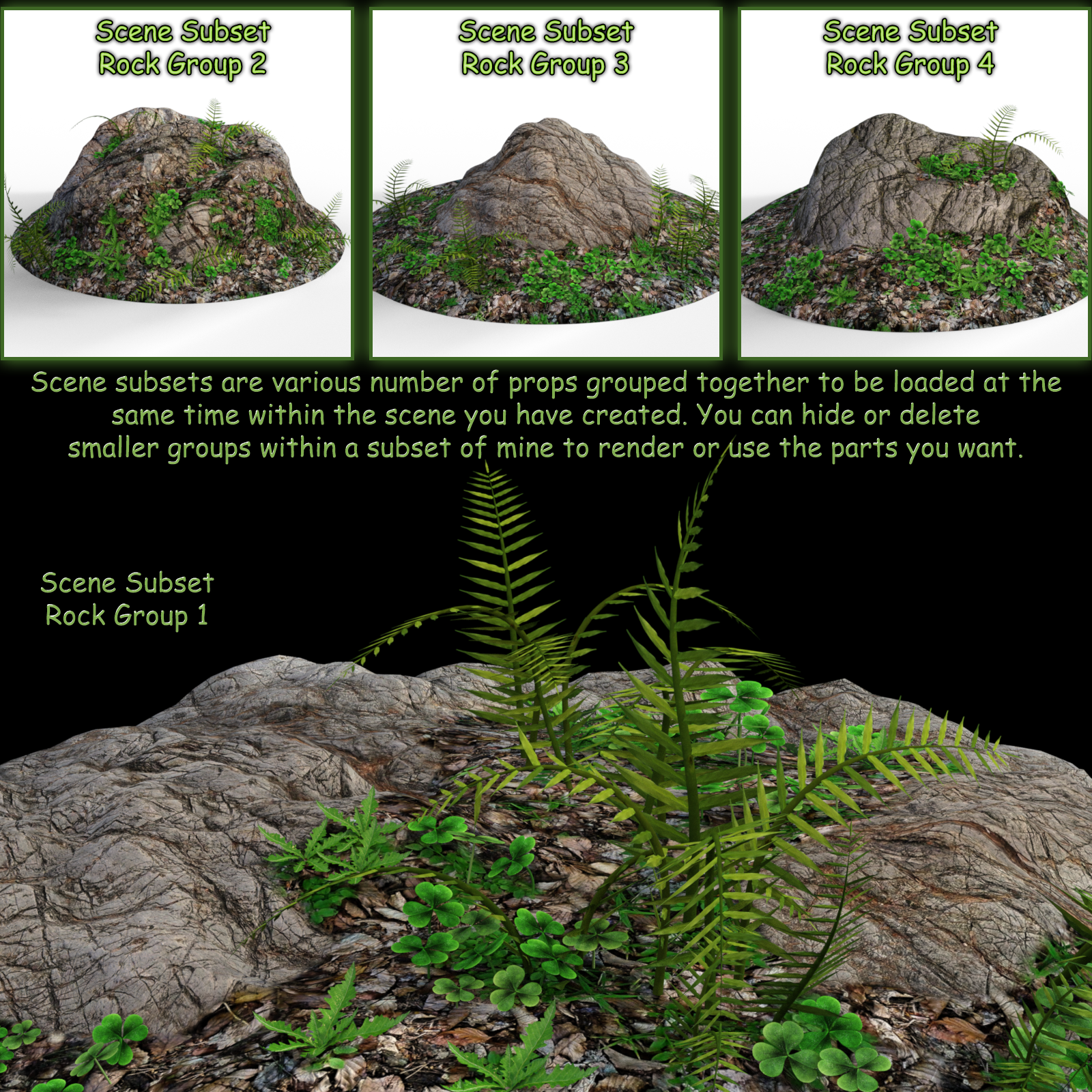 Forest Accents For Daz Studio Iray by N/A