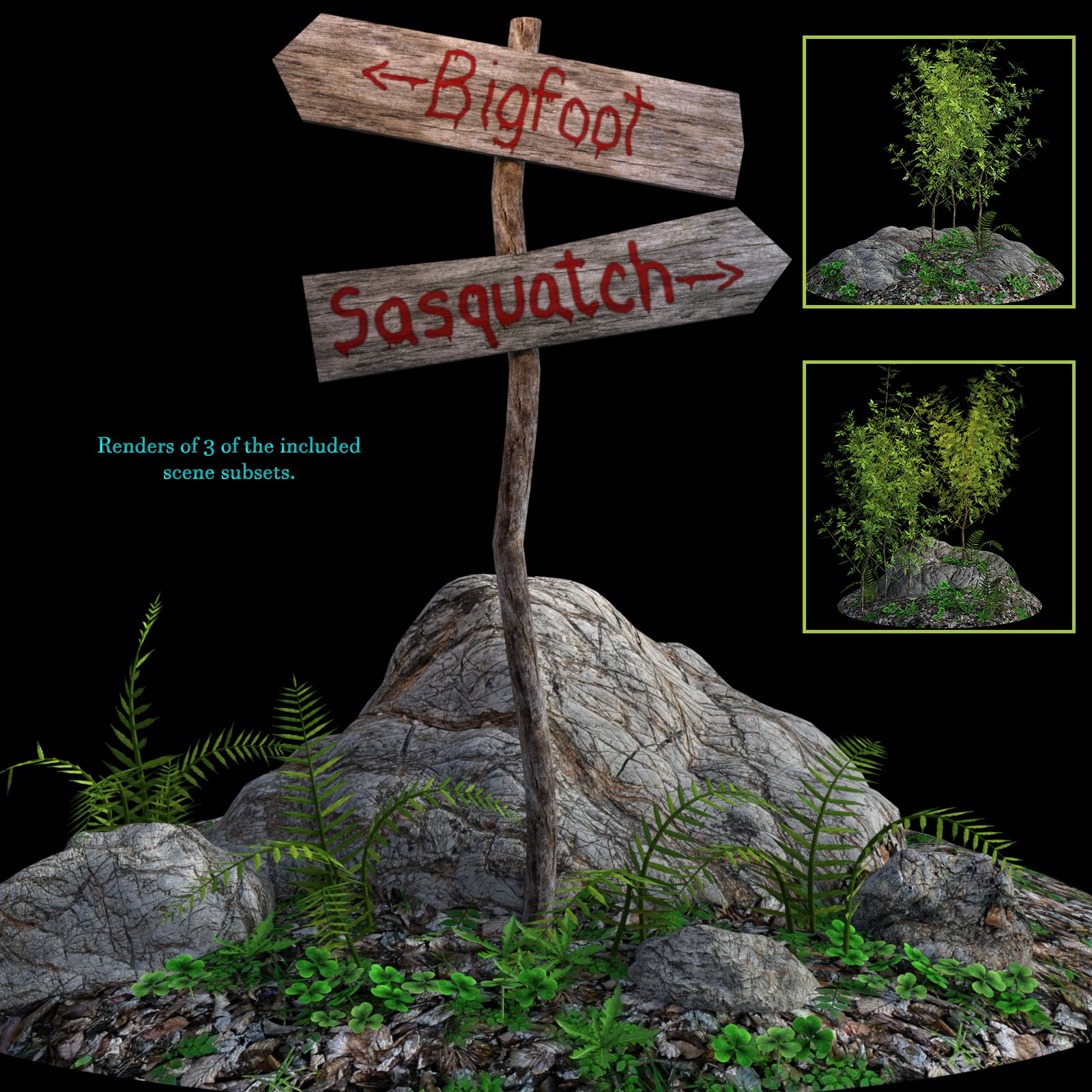 Forest Accents For Daz Studio Iray by N/A