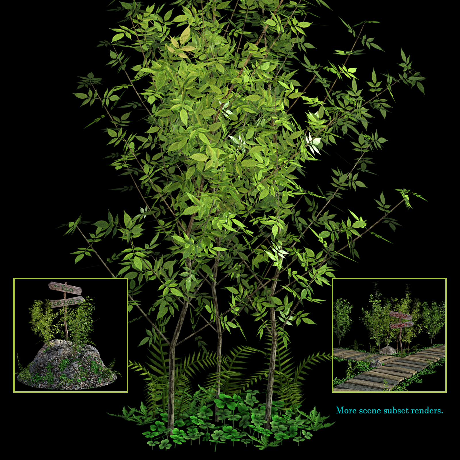 Forest Accents For Daz Studio Iray by N/A