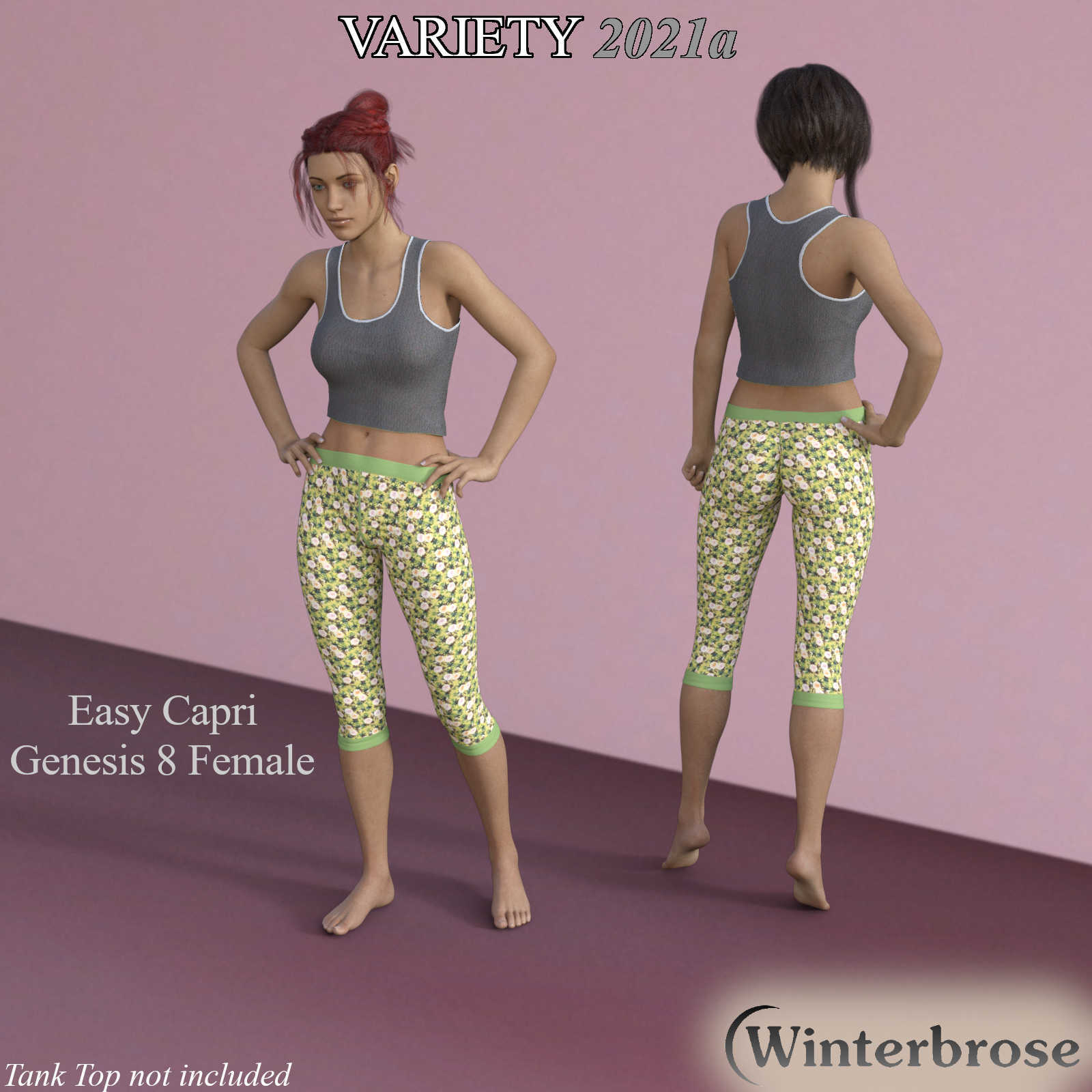 Easy Capri VARIETY Styles 2021a for Easy Capri for Genesis 8 Female by N/A