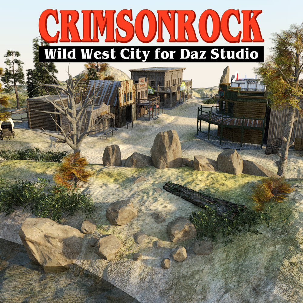 Crimsonrock Wild West City for DS Iray by N/A