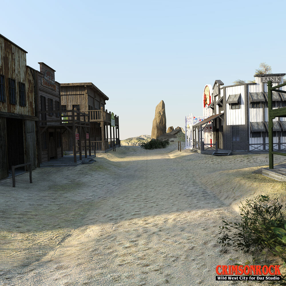 Crimsonrock Wild West City for DS Iray by N/A