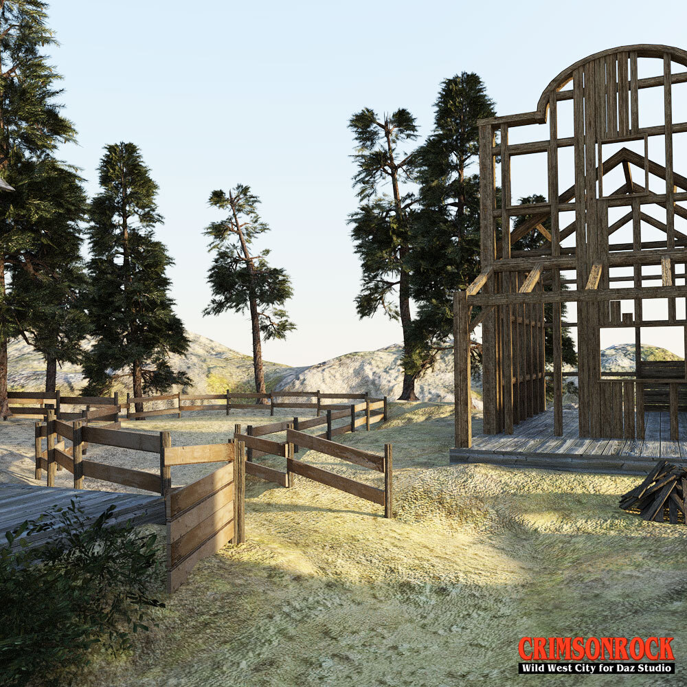 Crimsonrock Wild West City for DS Iray by N/A