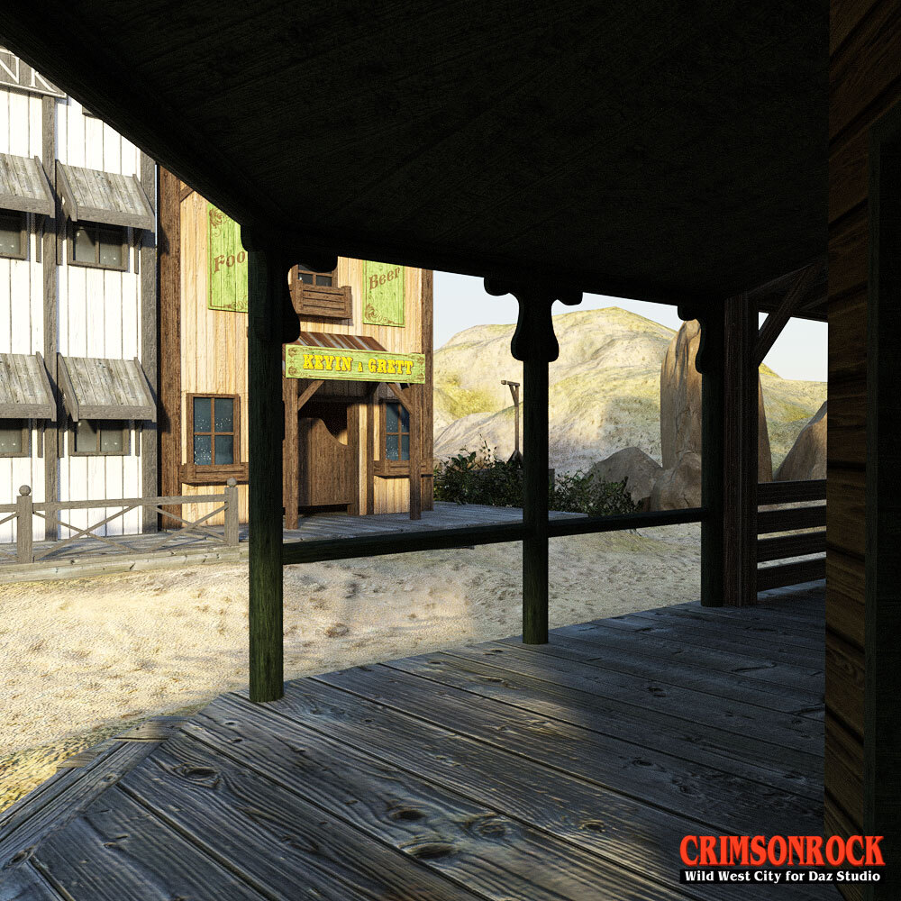 Crimsonrock Wild West City for DS Iray by N/A