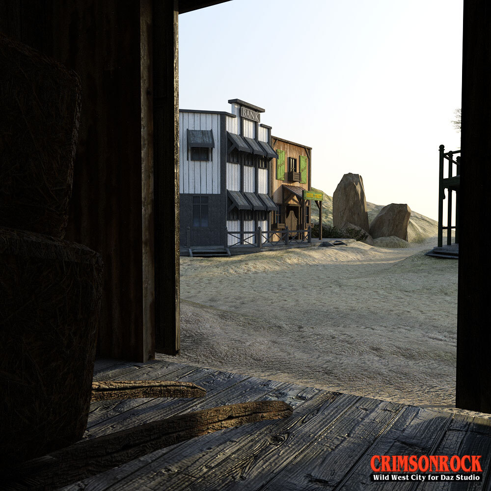 Crimsonrock Wild West City for DS Iray by N/A