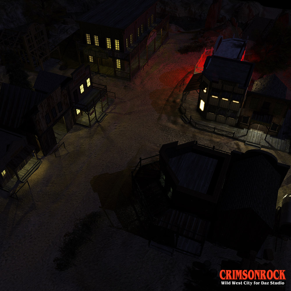 Crimsonrock Wild West City for DS Iray by N/A