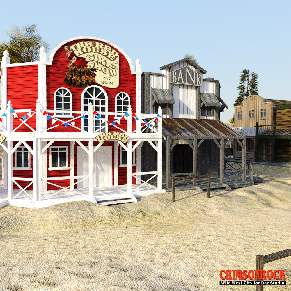Crimsonrock Wild West City for DS Iray by N/A