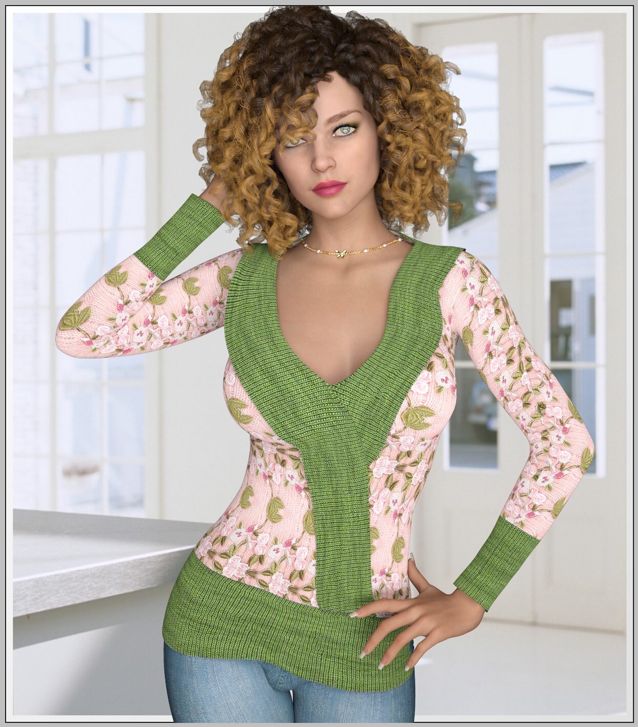 Warming Up- Nelly Knitted Sweater by N/A