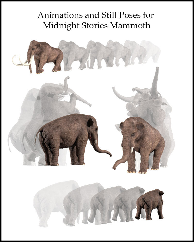 Animations and Still Poses for Midnight Stories Mammoth by N/A