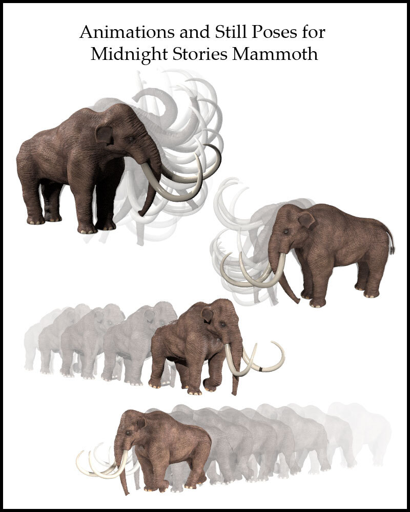 Animations and Still Poses for Midnight Stories Mammoth by N/A