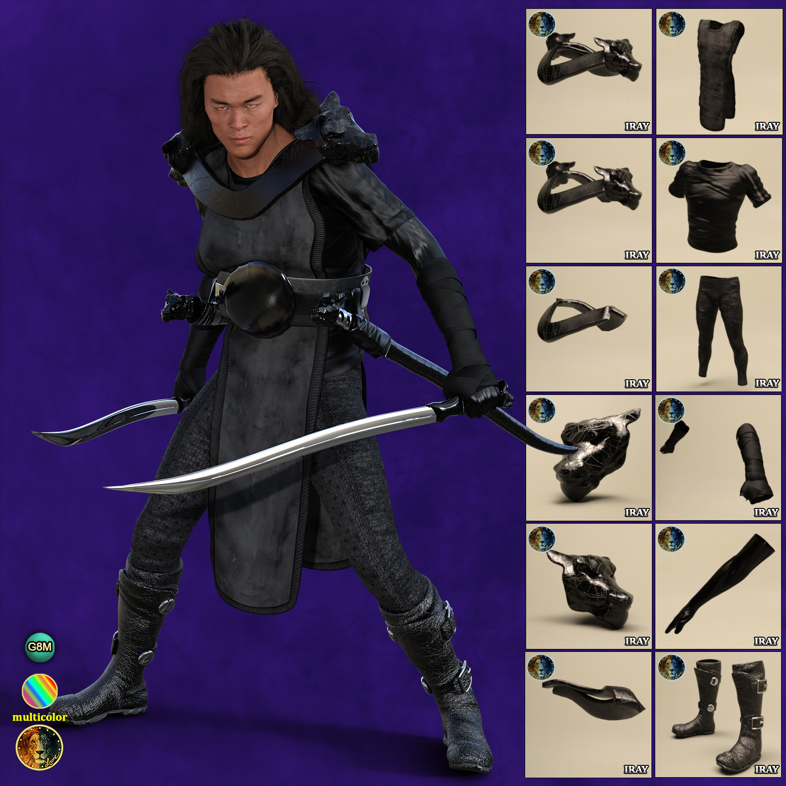 Lyones dForce Monk Outfit for G8M by N/A