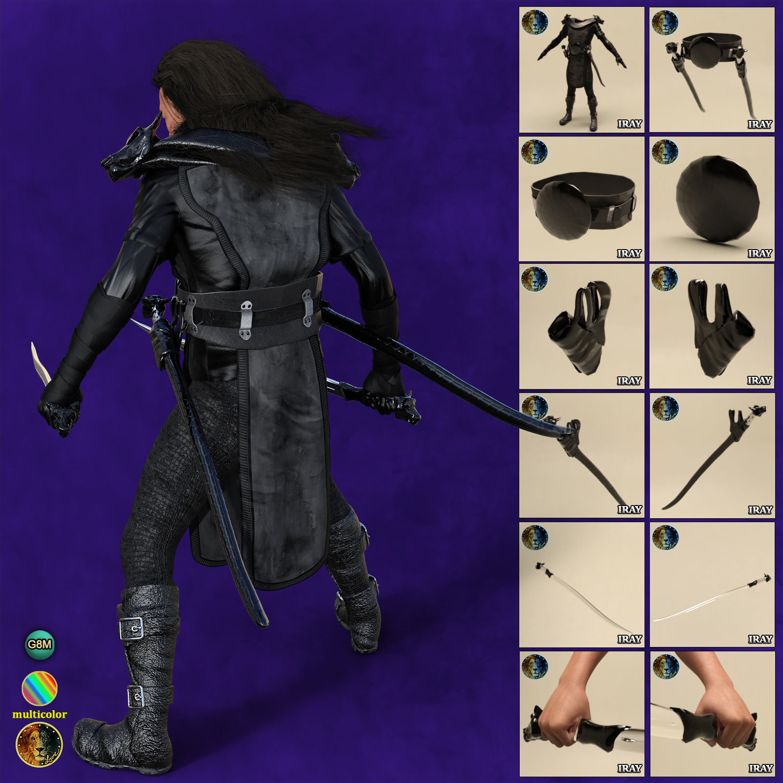 Lyones dForce Monk Outfit for G8M by N/A