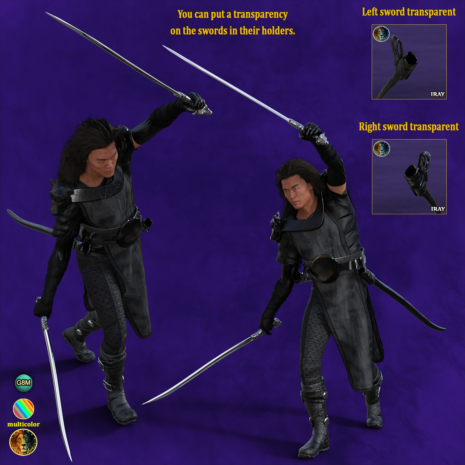 Lyones dForce Monk Outfit for G8M by N/A