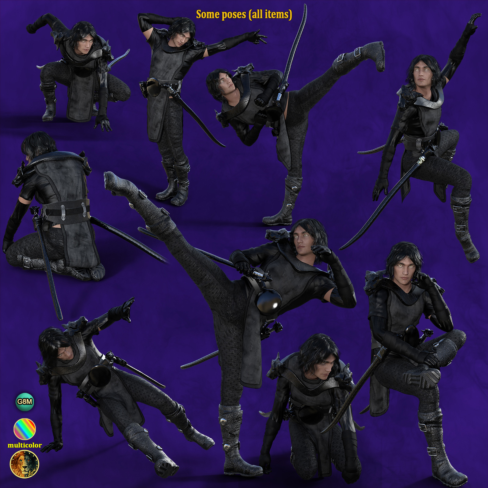 Lyones dForce Monk Outfit for G8M by N/A