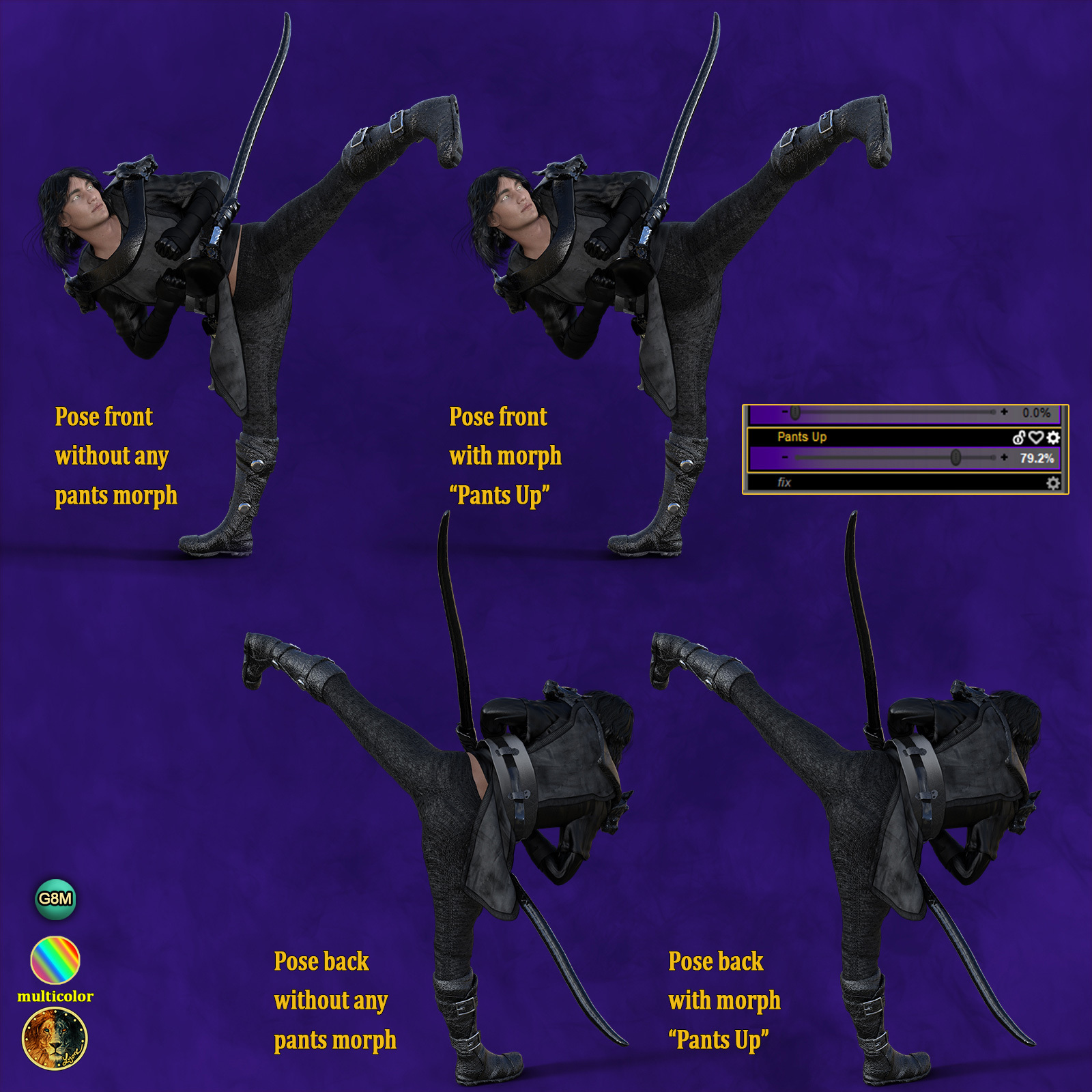 Lyones dForce Monk Outfit for G8M by N/A